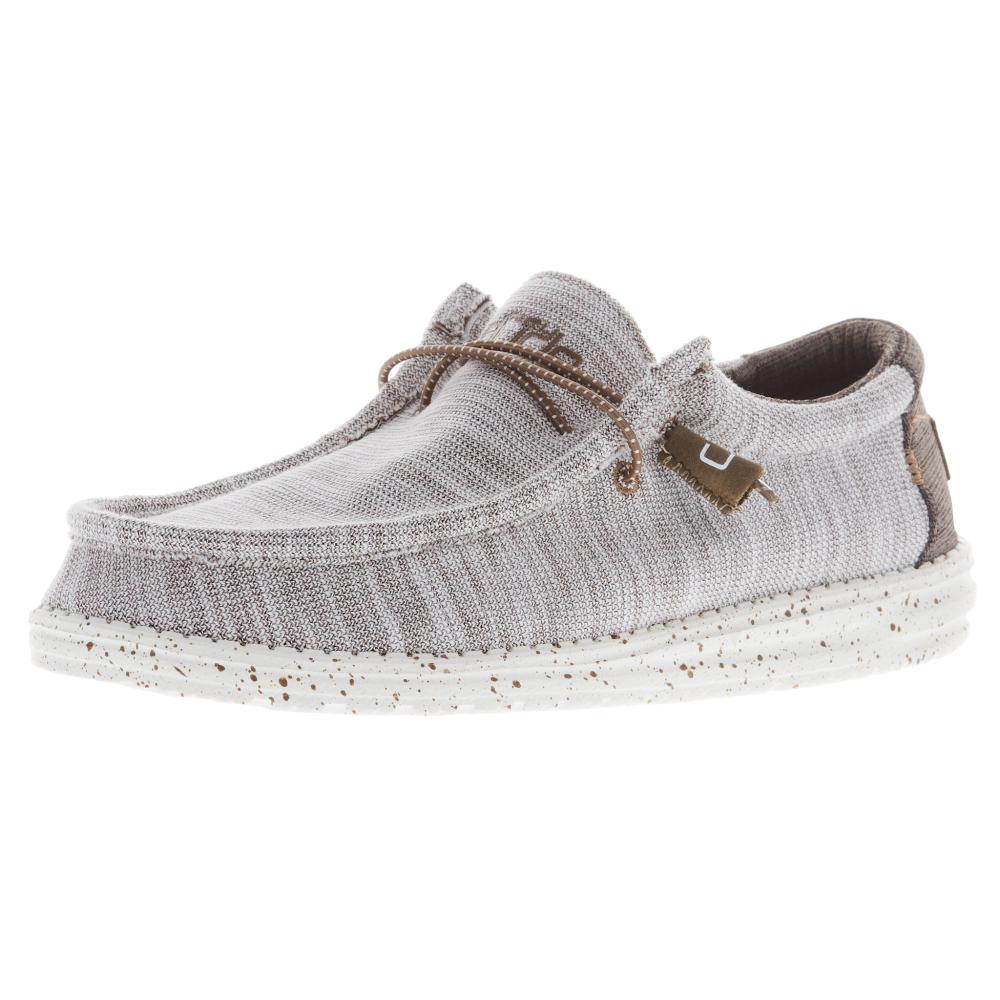 Hey Dude Men's Wally Stretch Mix Limestone Casual Shoe
