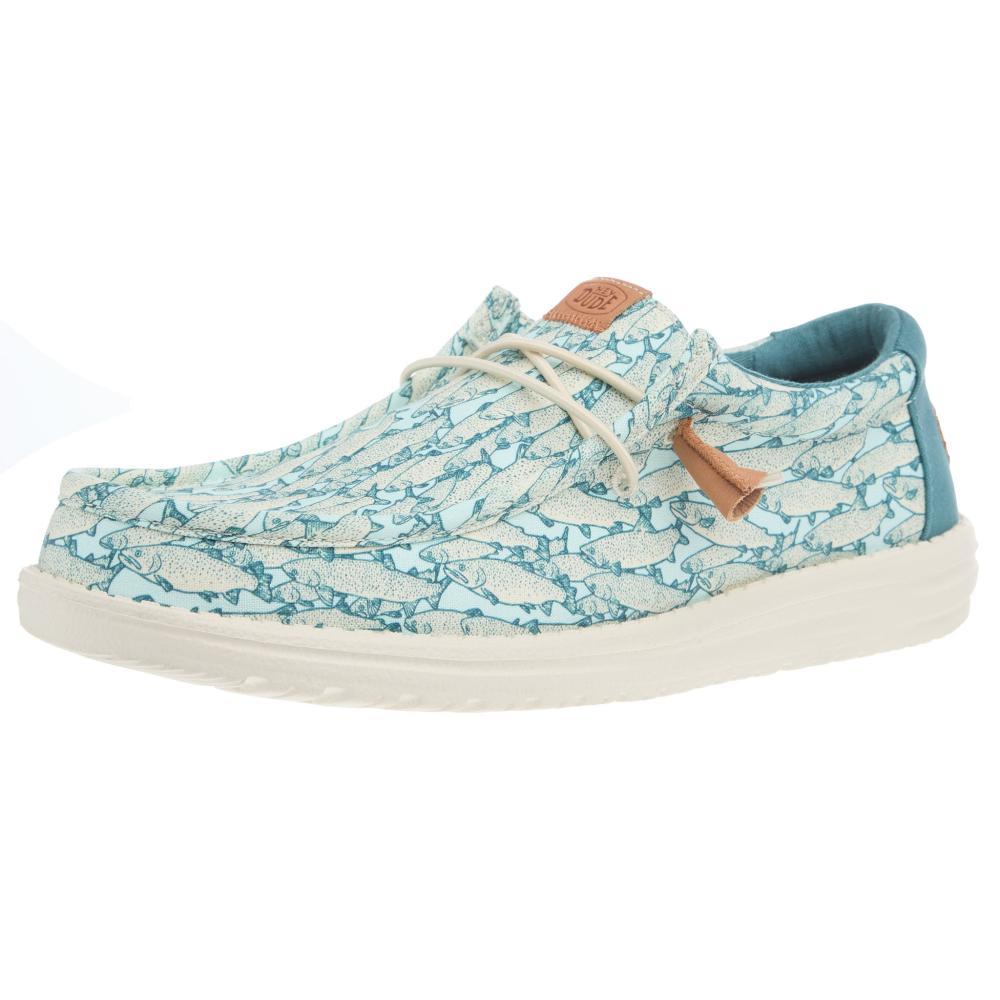 Hey Dude Men's Wally Fish Camo Casual Shoe