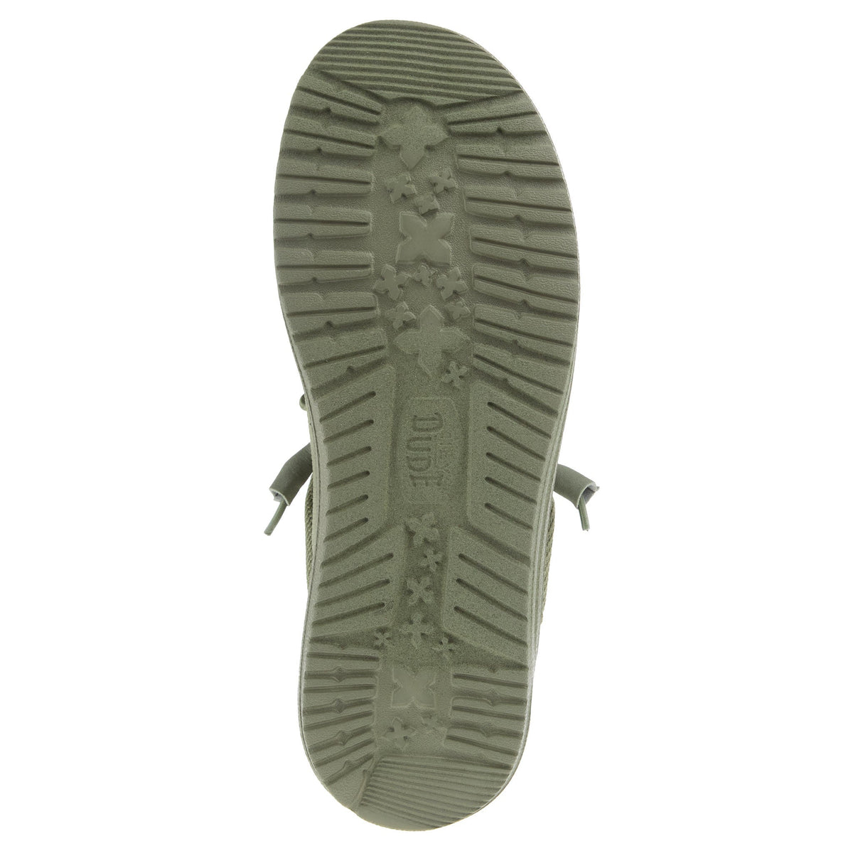 Hey Dude Mens Green Wally Funk Mono Casual Shoe