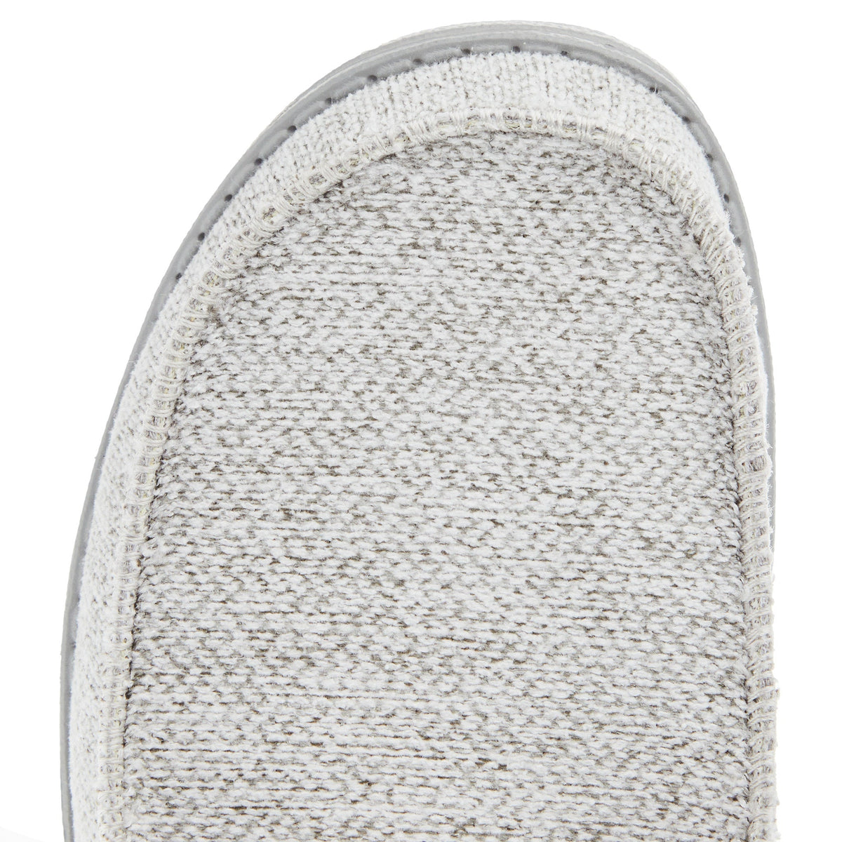 Hey Dude Men's Wally Stitch Flecked Woven Grey Casual Shoe