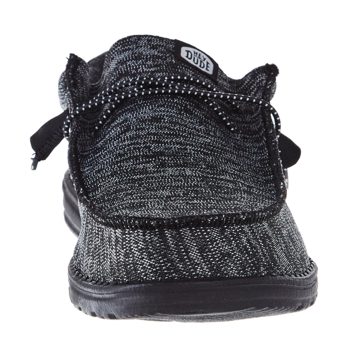 Hey Dude Mens Black/Black Wally Sport Knit Casual