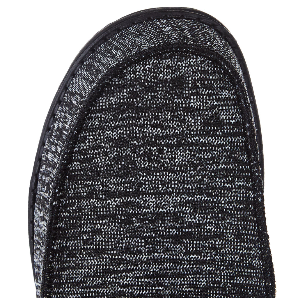 Hey Dude Mens Black/Black Wally Sport Knit Casual