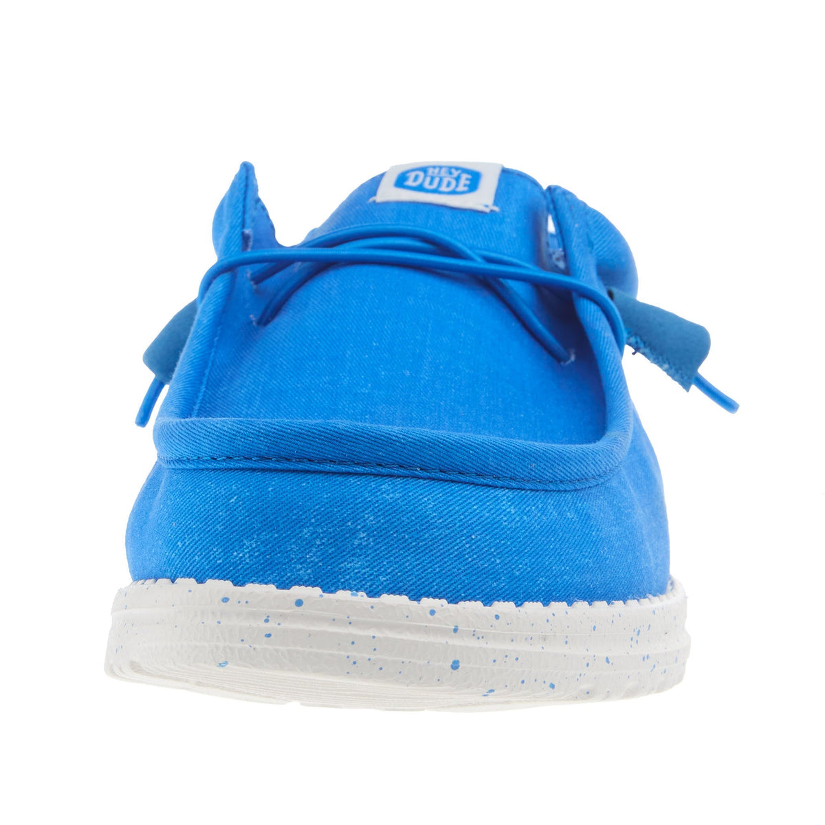 Hey Dude Mens Wally Canvas Blue Casual Shoe