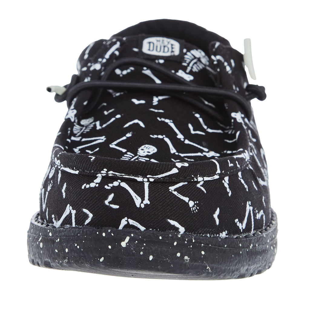 Hey Dude Wally Youth Skeletons Black